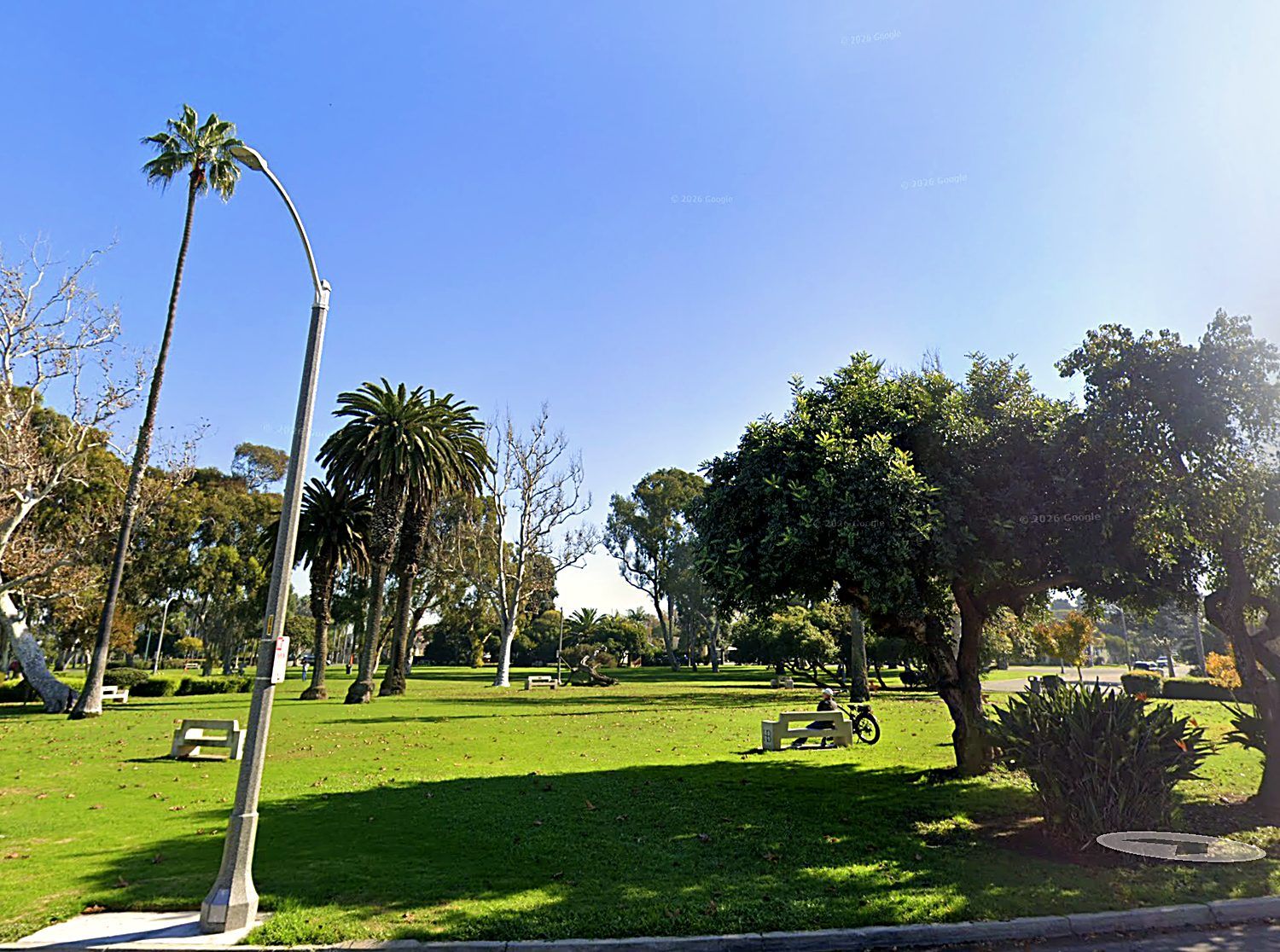 The park two minutes away